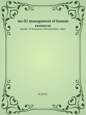 ms-02 management of human resources